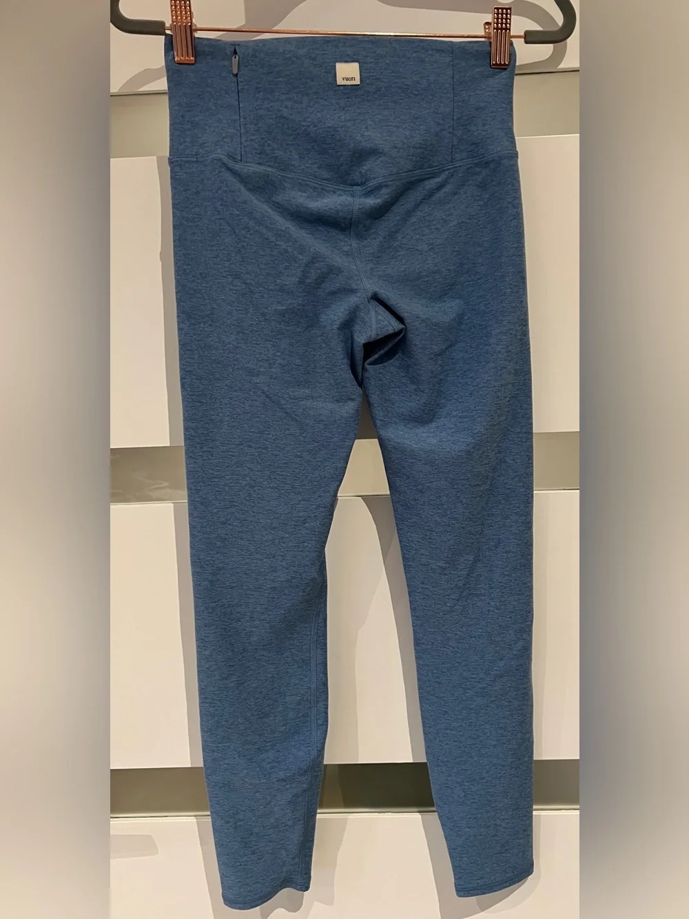 VUORI Clean Elevation Legging, Vibrant Blue Heather, Medium Regular, EUC